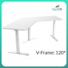 Ergonomic desk frame Flexispot ET223T no desktop