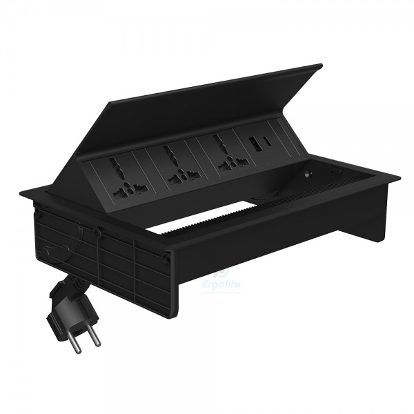 Ổ Cắm Điện Âm Bàn Nắp Lật sạc USB OEXH303AC