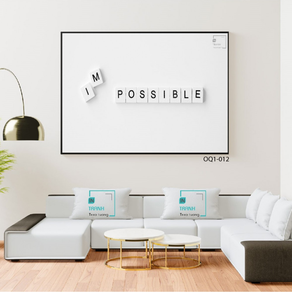 Quote "Impossible - Possible" - Print-OQ1-012