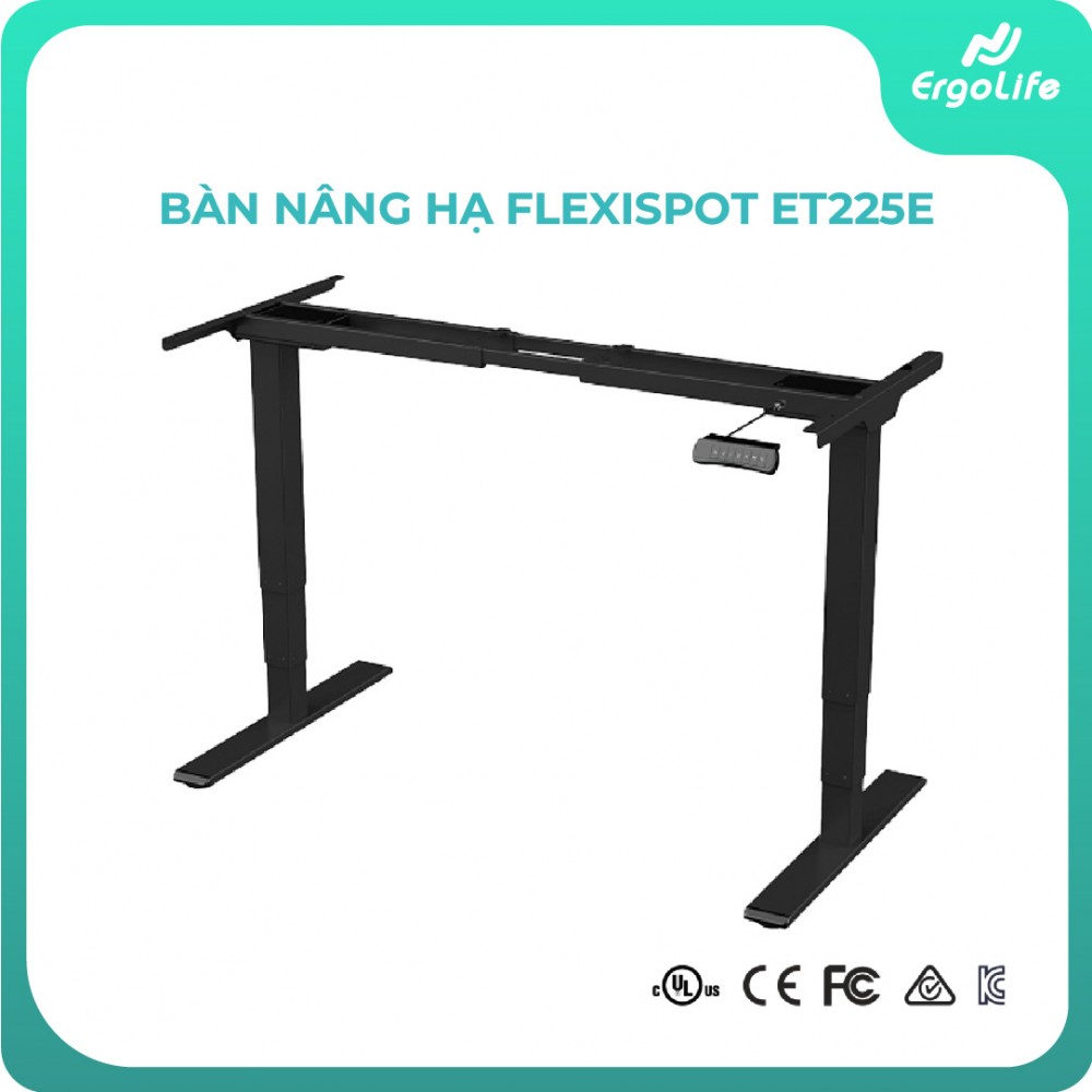 Ergonomic desk frame Flexispot ET225E no desktop