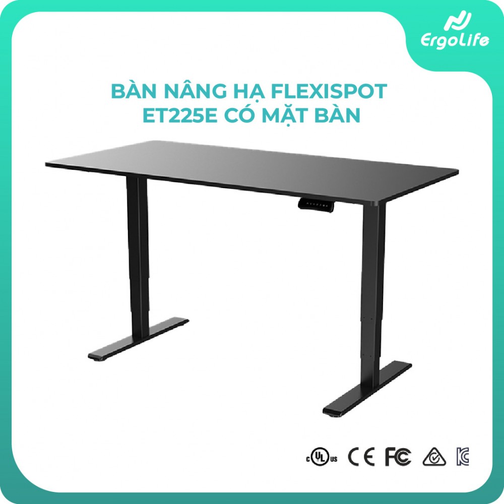 Ergonomic desk frame Flexispot ET225E desktop combined