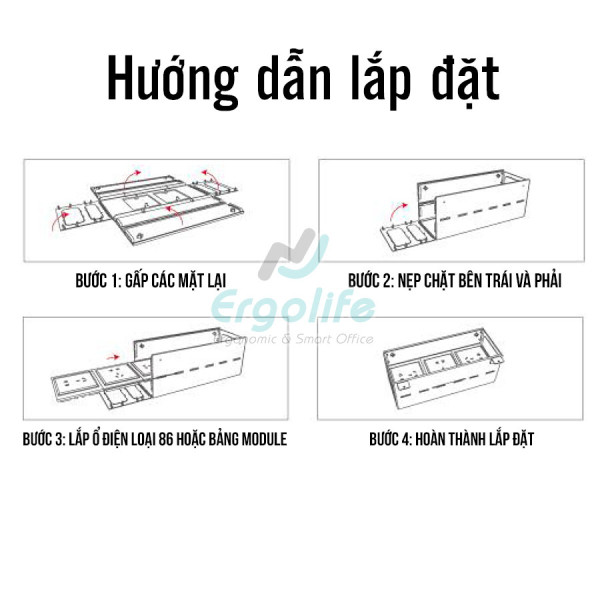Hộp chứa Ổ Cắm Điện Âm Bàn OEDH003A