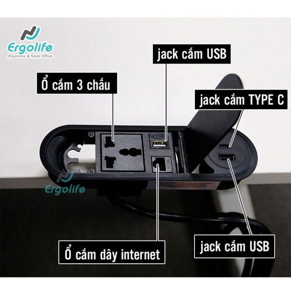 Ổ Cắm Điện Âm Bàn Cao Cấp OEFG703C