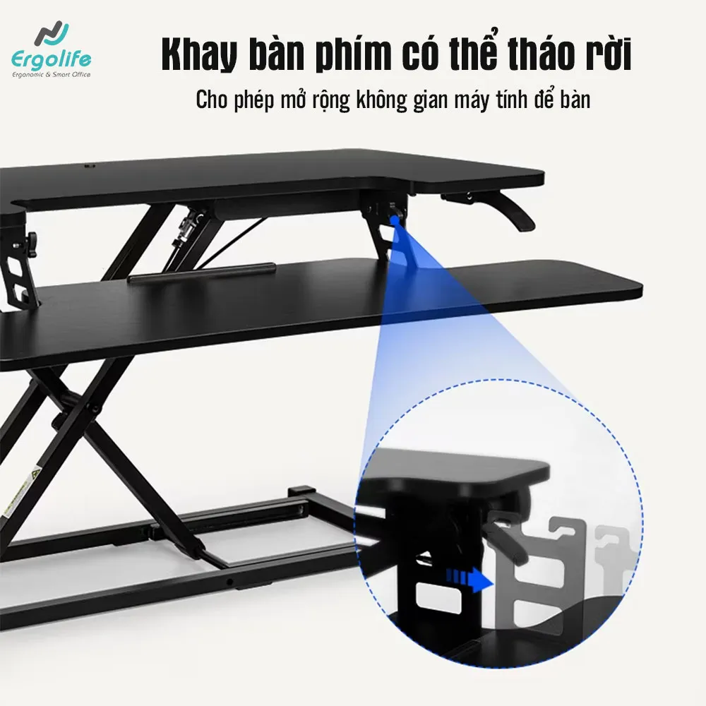 Khay bàn phím bàn chuyển đổi FlexiSpot M7M