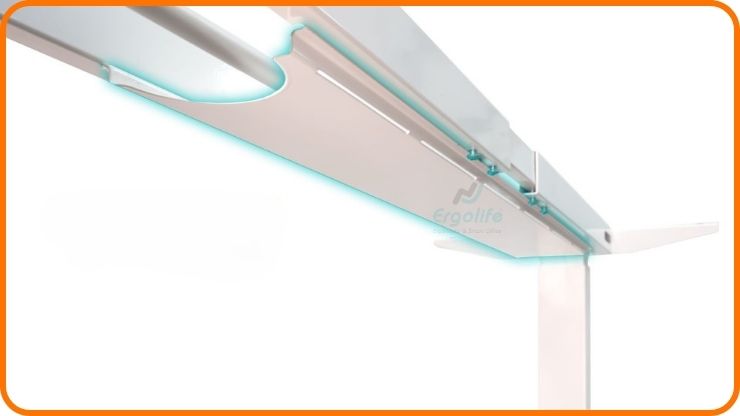 Nắp che trục truyền động tăng tính thẩm mỹ và an toàn cho bàn nâng hạ ERD-1201