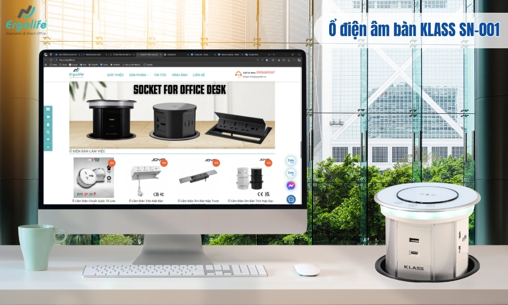 Ổ điện âm bàn KLASS SN-001