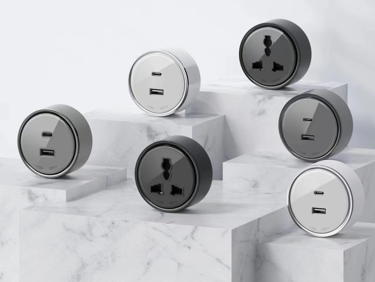 Module ổ điện ray trượt NTL3 trong không gian làm việc