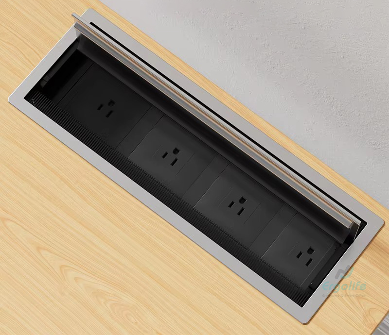 Hộp chứa ổ cắm điện âm bàn OEDH104X cao cấp