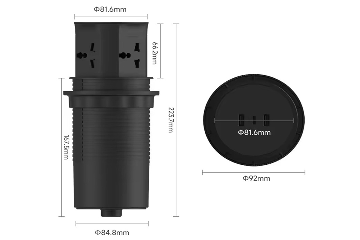 Ổ điện OEUP011 kích thước nhỏ gọn