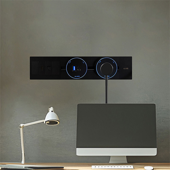 Ổ điện bàn họp ray trượt KLASS WL-TKS060-32A