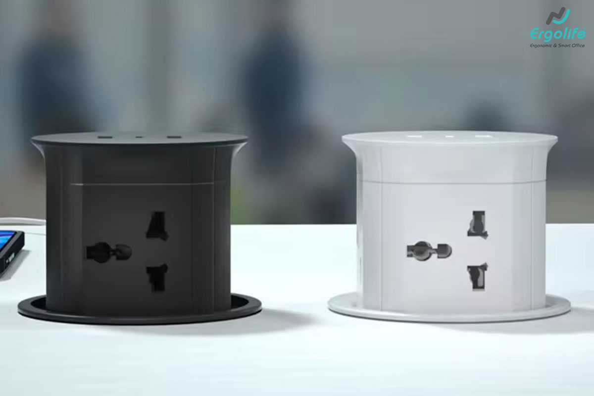 Ổ điện âm bàn popup OEUP011 nhỏ gọn