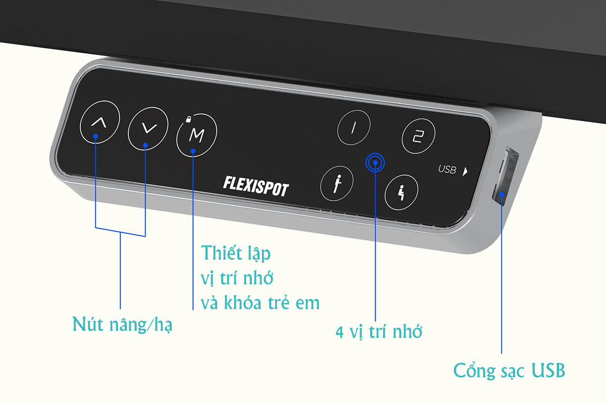 Bàn nâng hạ công thái học tích hợp tính năng an toàn