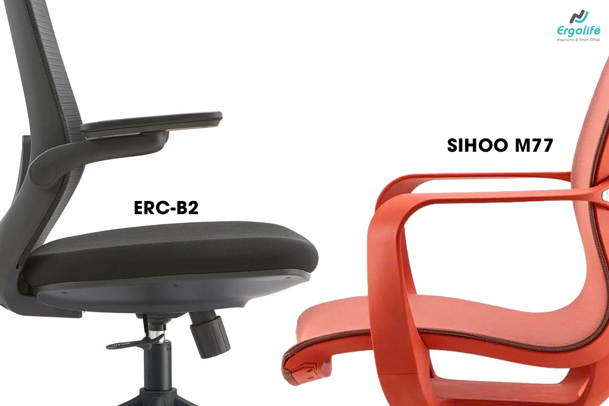 Đệm ngồi Sihoo M77 và ERC-B2